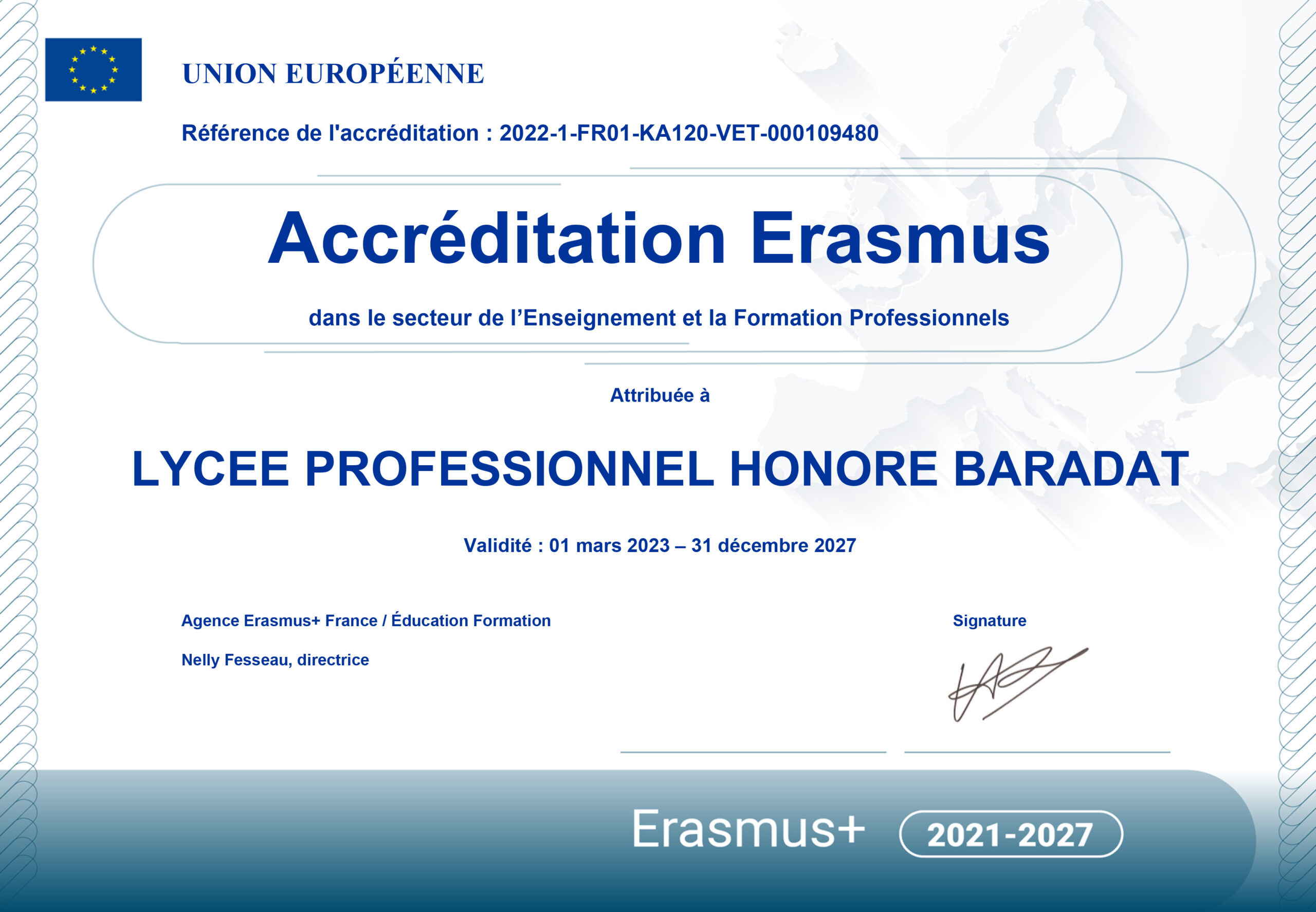 accréditation Erasmus+